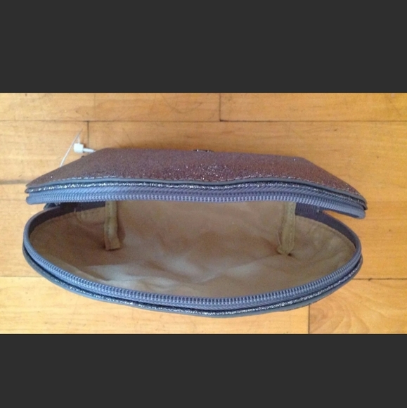 Sparkle Glam Cosmetic Bag by New York and Company In Silver - Picture 5 of 11